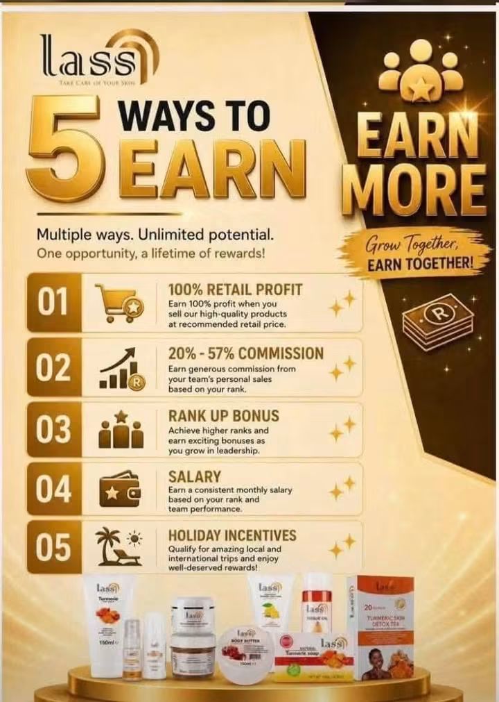 Official LASS five ways to earn poster